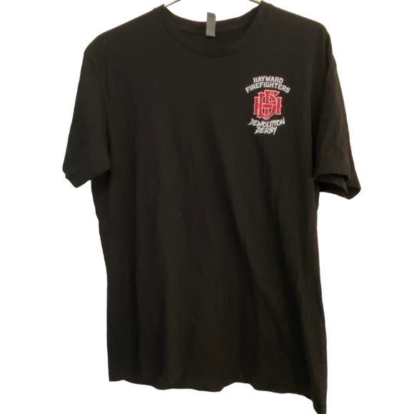 High End Hayward CA Firefighters 1909 Clown Skull Men’s XL T-Shirt MINTY - Picture 3 of 5